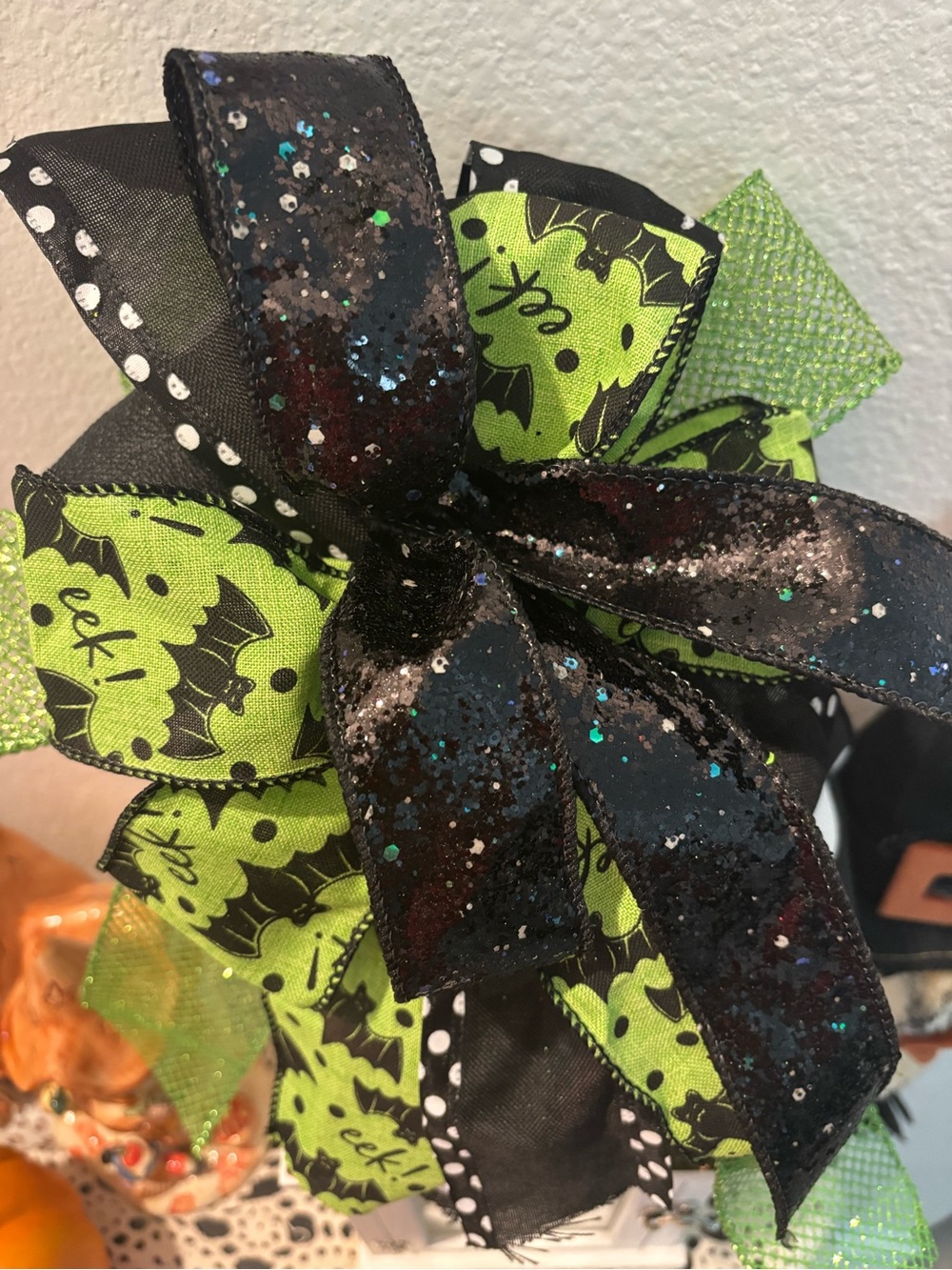 Halloween Spooky 👻 Kit DIY Bow Bats Hurricane Wreath Custom Final Sale